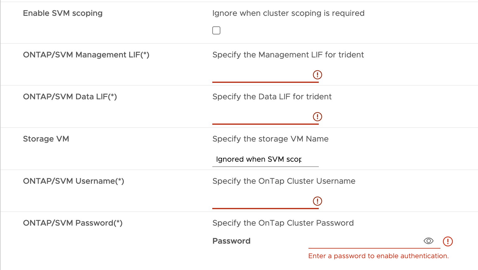 configuration du déploiement