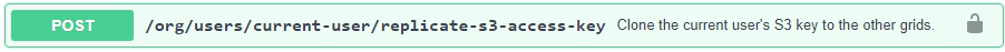 POST-terminal pour la réplication de sa propre clé d'accès