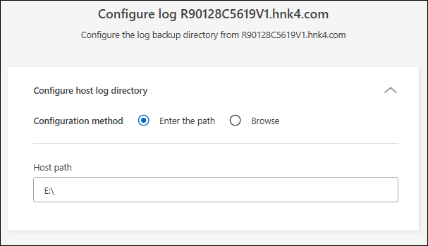 Configura la schermata di registro