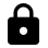 Icona del lucchetto nero