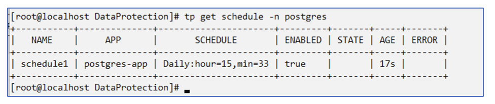 Schedule1 creato