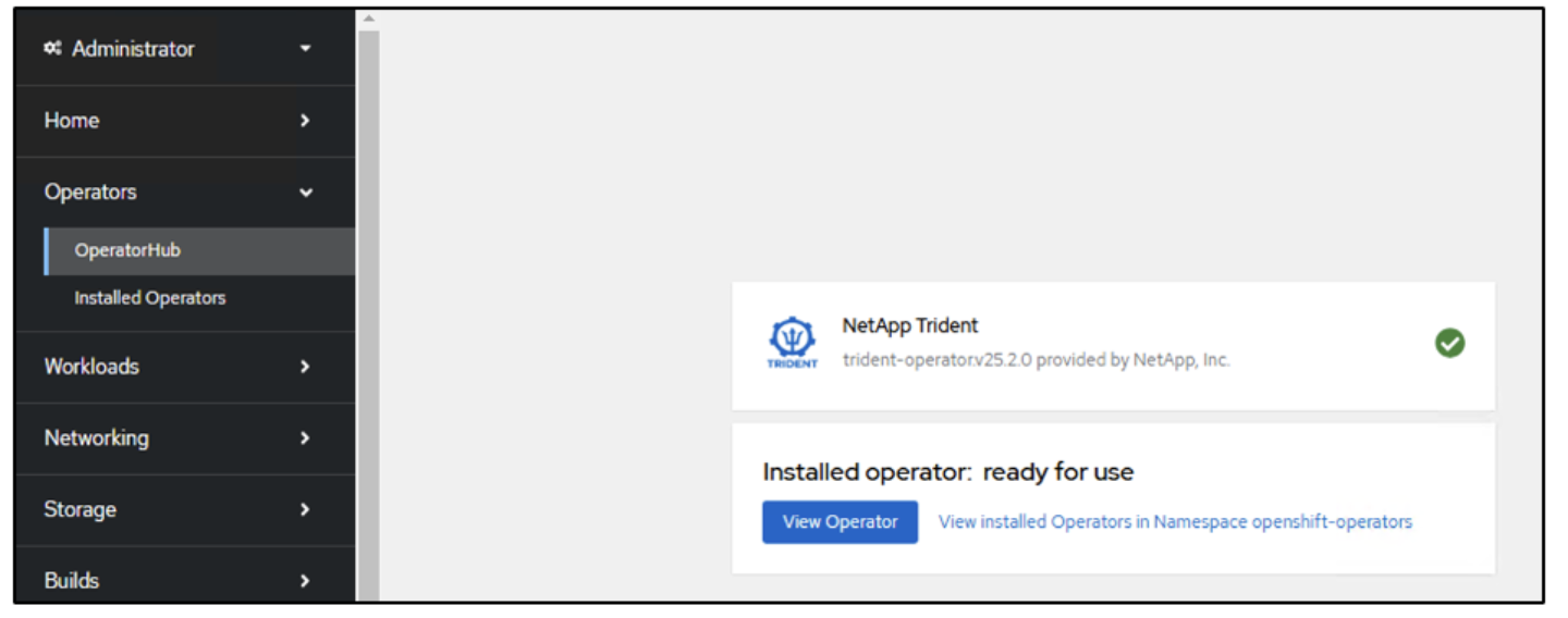 operatore installato