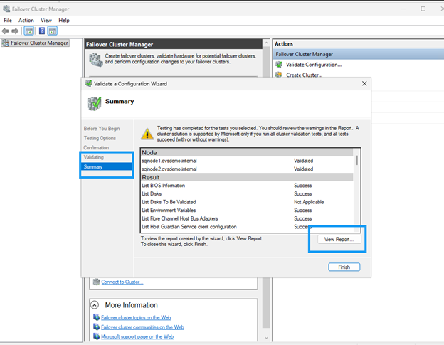 Failover Cluster Manager