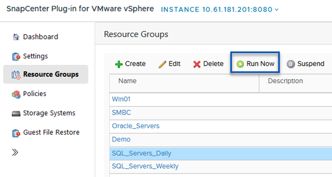 Eseguire un processo di backup