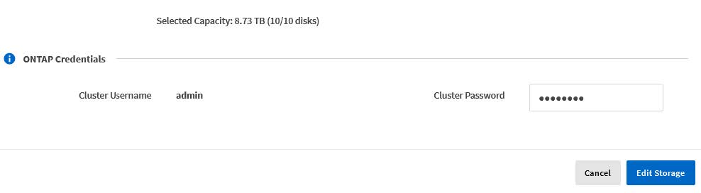 Dettagli del disco di archiviazione