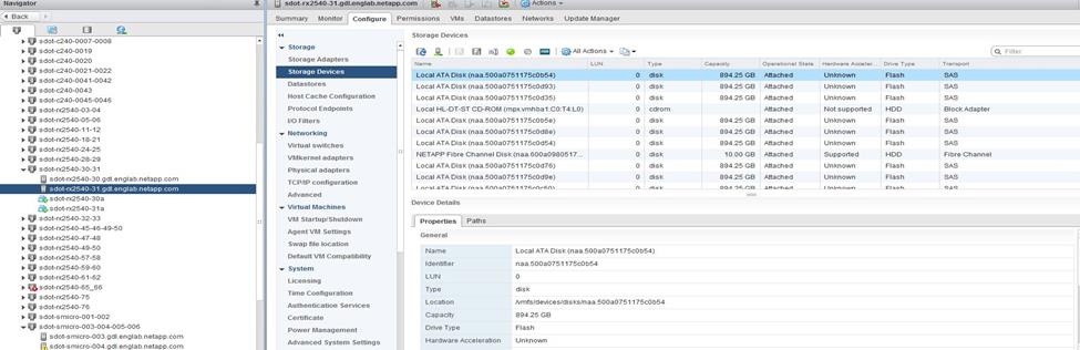 Abbinamento di un disco ONTAP Select al disco ESXi corrispondente