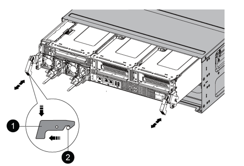 Rimozione del ARM di gestione dei cavi