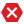 Icona X rossa