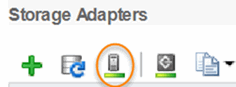 に、ストレージアダプタの再スキャンアイコンを示します。
