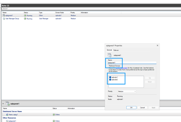 DNN の可能な所有者を設定する