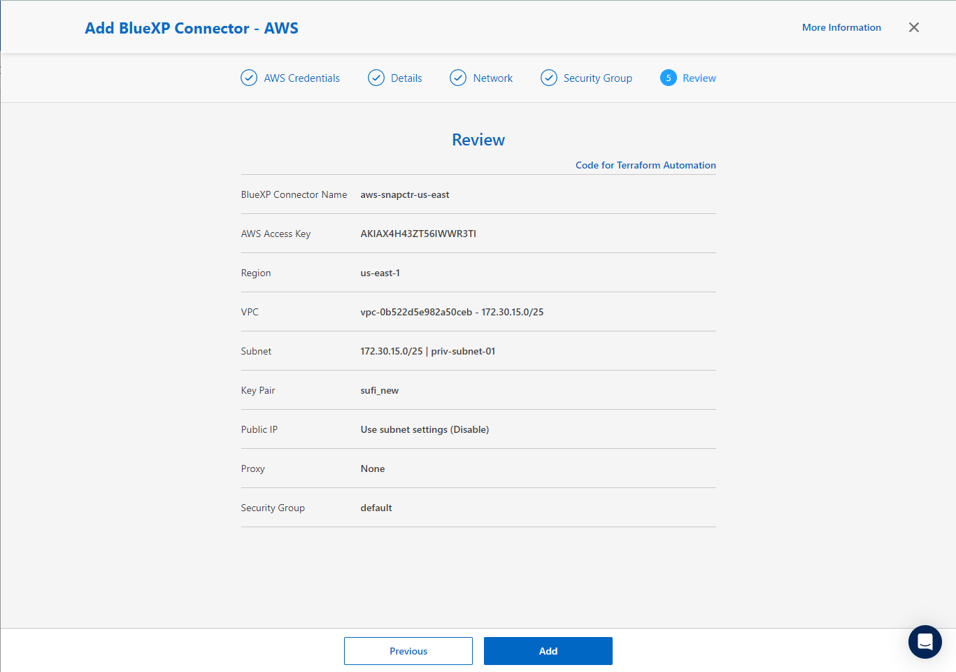 GUI でこの手順を示すスクリーンショット。