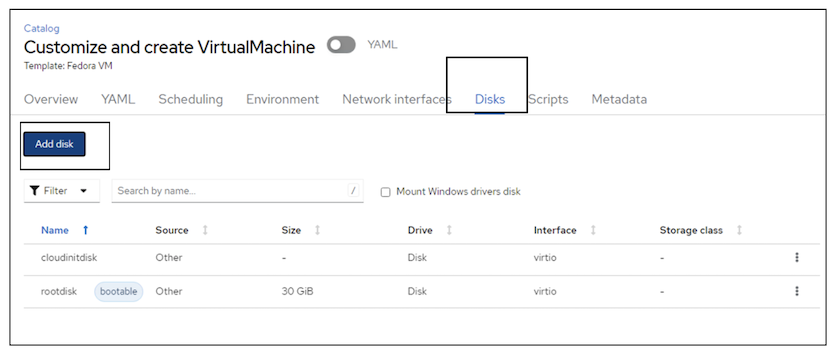 "[OCP-V Disks