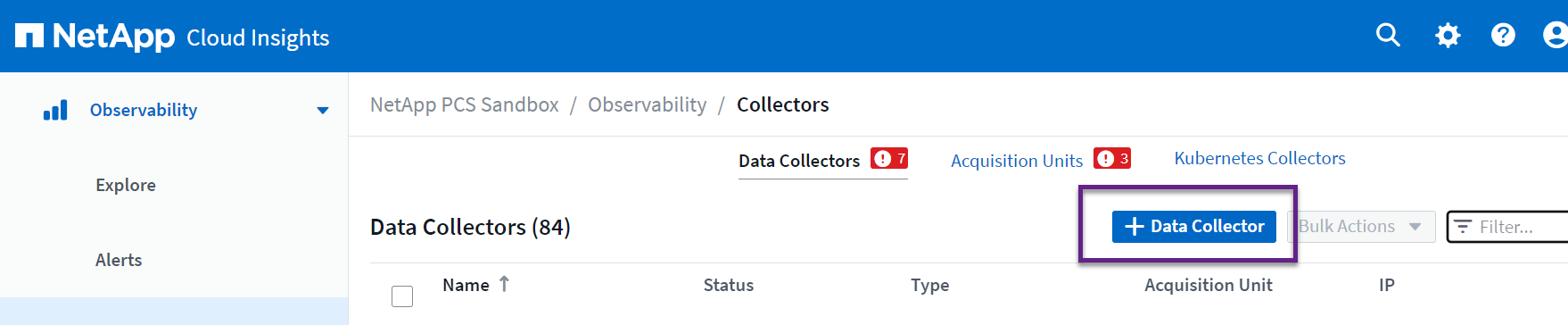 新しい Data Collector