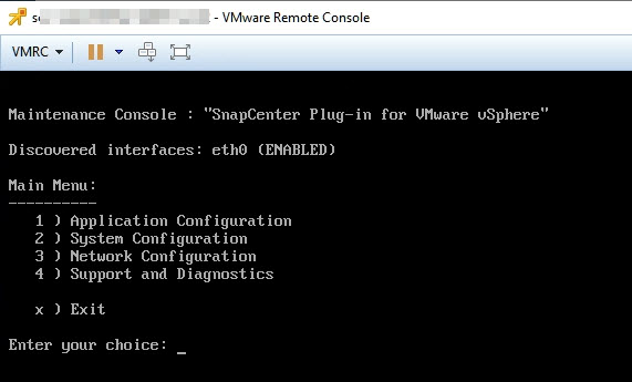 "[Maintenance Console