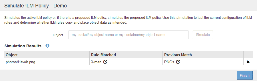 例 2 ：ドラフトの ILM ポリシーをシミュレートする際にルールの順序を変更する