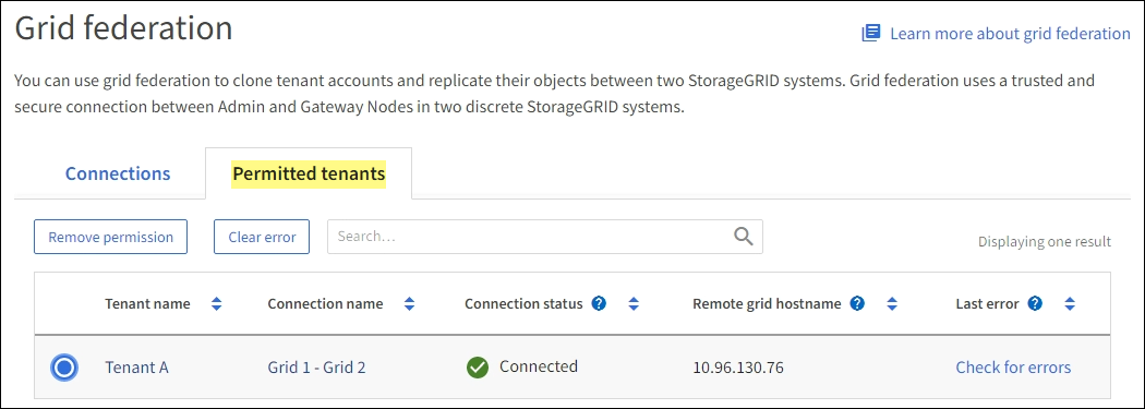 "[Grid Federation Permitted Tenants