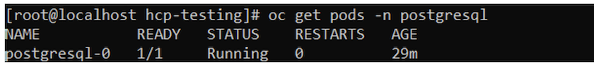postgresql 포드