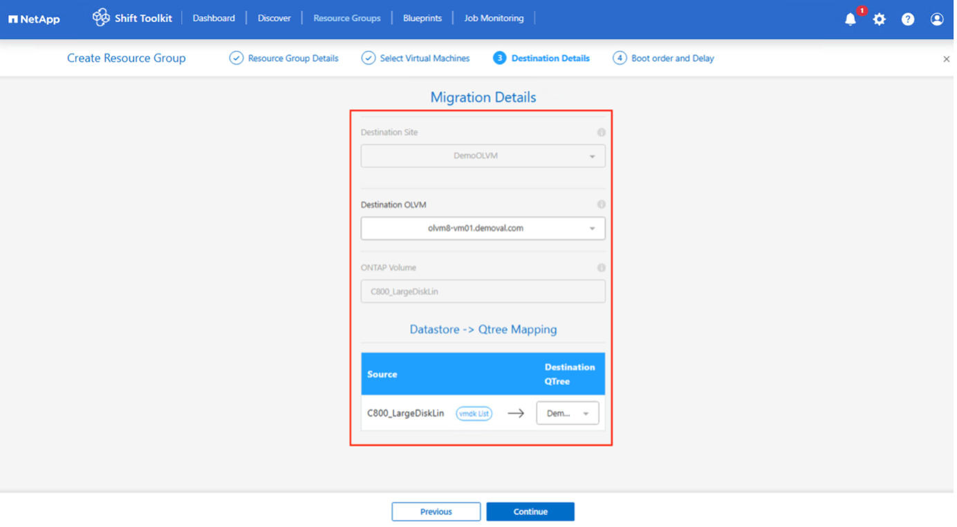마이그레이션 세부 정보