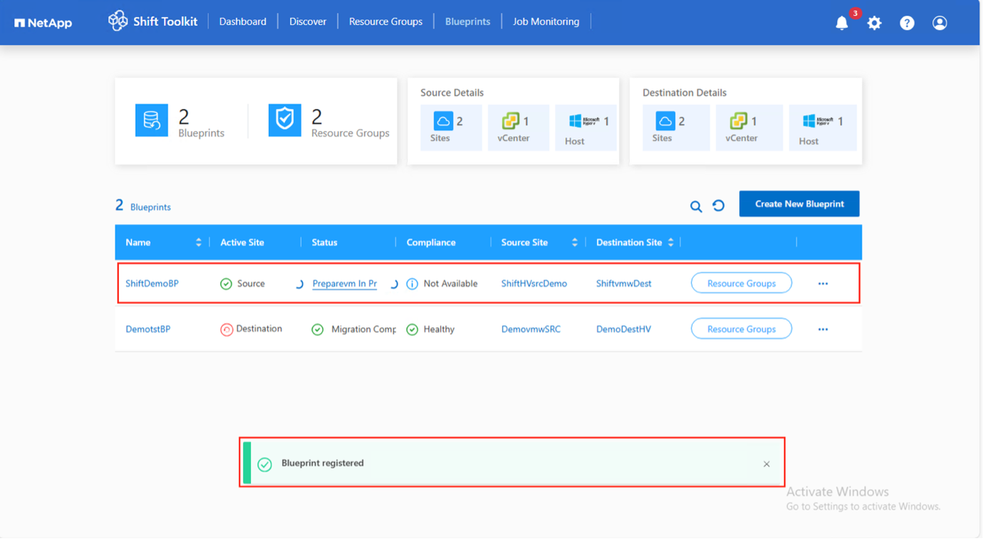 PrepareVM 작업이 시작되었습니다.