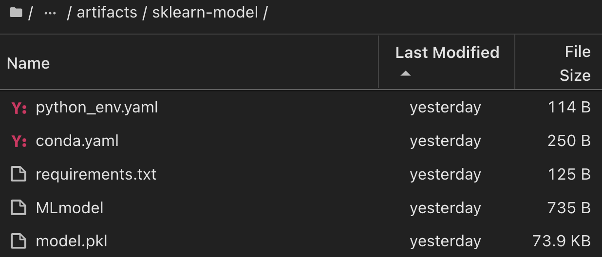 aicp jhub mlrun mlflow sklearn MLmodel 을 참조하십시오