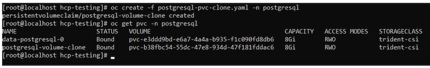 스냅샷에서 PostgreSQL 클론