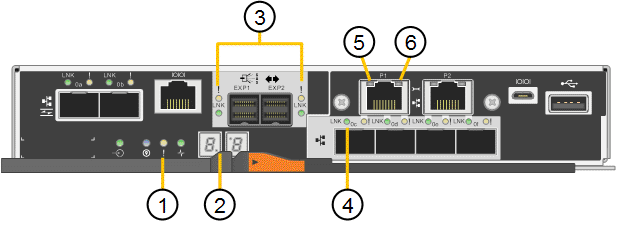 E5500SG 컨트롤러의 상태 표시등