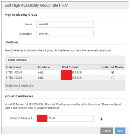 Vertias/Veritas-edit-high-availability-group 을 참조하십시오