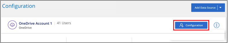 Uma captura de tela da página Configuração de digitalização, onde você pode selecionar o botão Configuração.