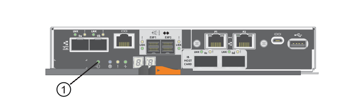 LED de cache ativo no controlador E5700