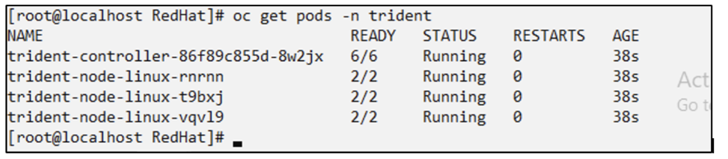 Trident instalado