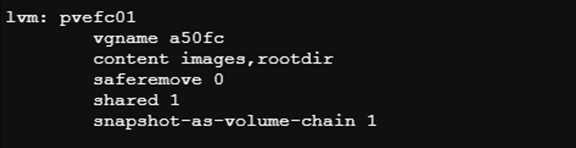Configuração lvm fc