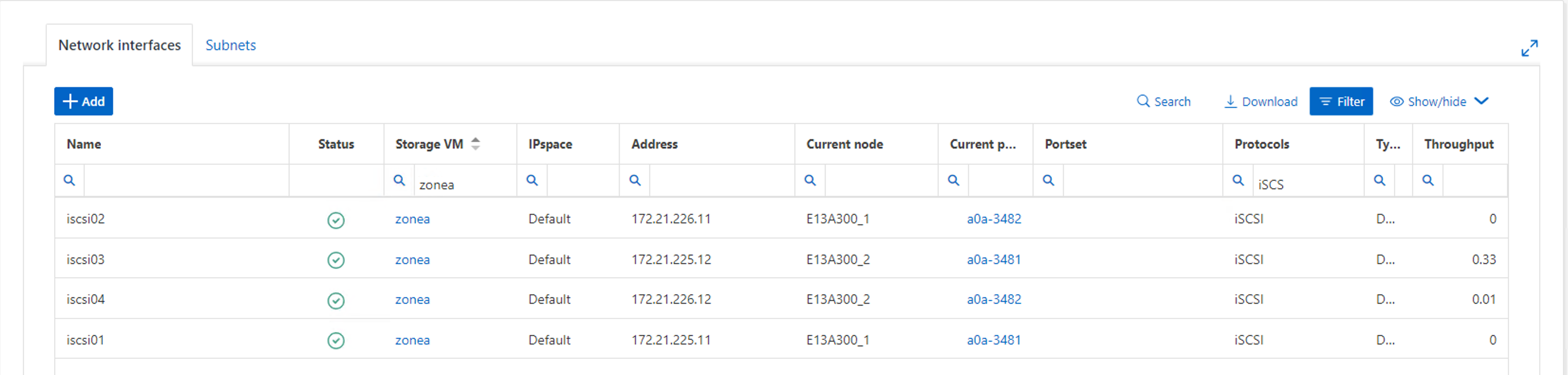 Gerenciador de sistemas iSCSI Lifs