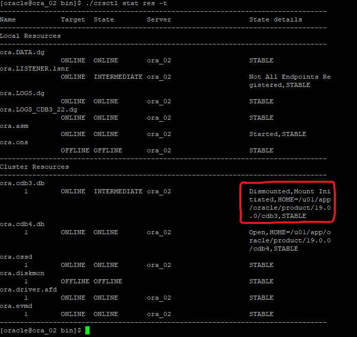 Captura de tela mostrando a configuração do SnapCenter.