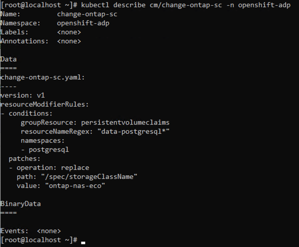 Config mapa CLI