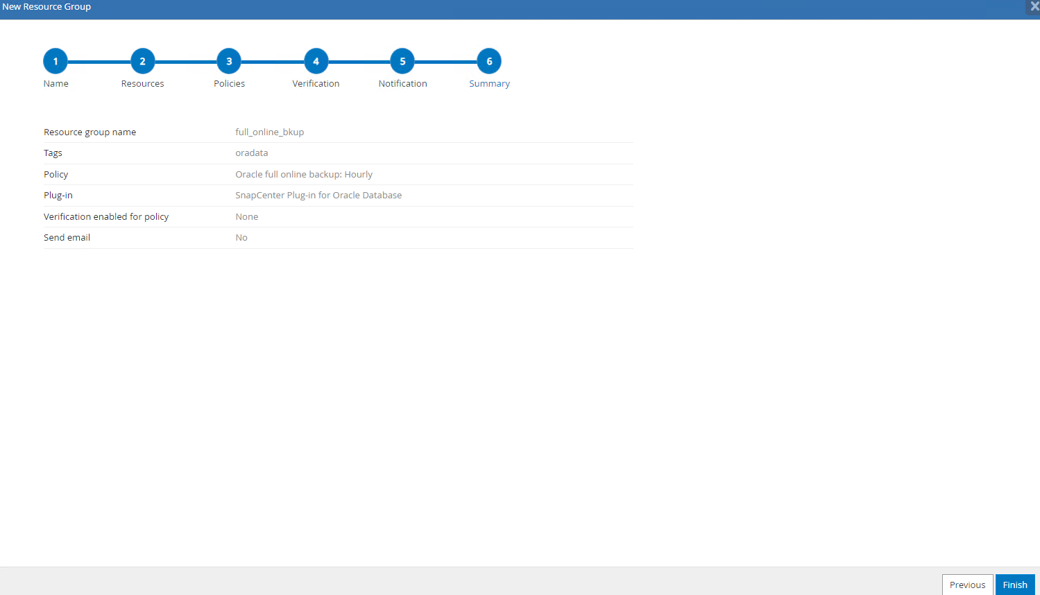 Esta imagem fornece backup de banco de dados para o servidor SnapCenter