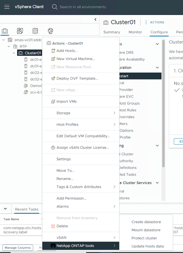 Atualize os dados dos hosts