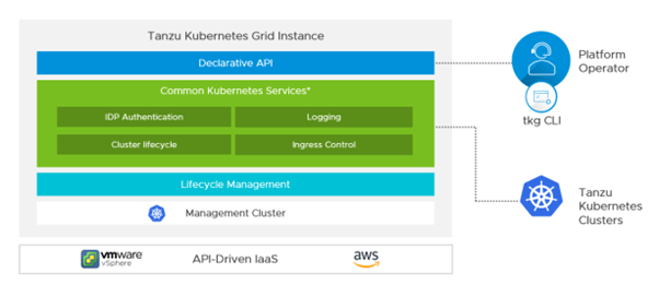 VMware Tanzu Kubernetes Grid com cluster de gerenciamento