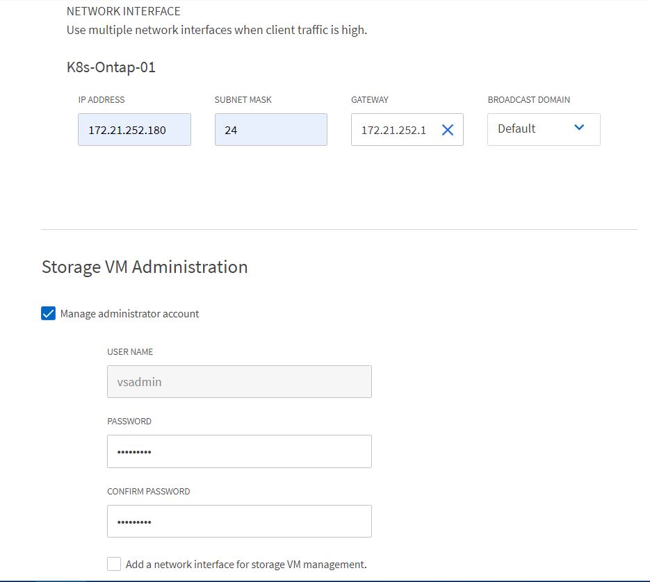 SVM Data LIFs e administração de SVM