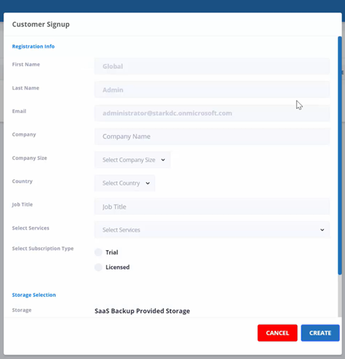 concluir a inscrição do cliente