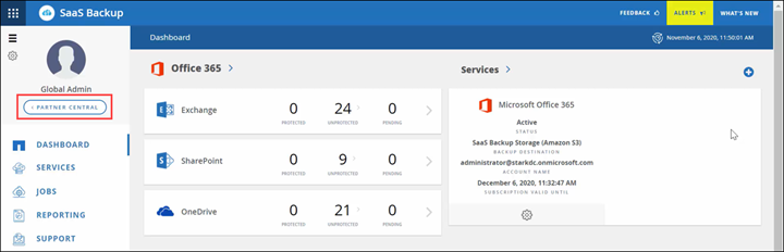 Retornar para Partner Central