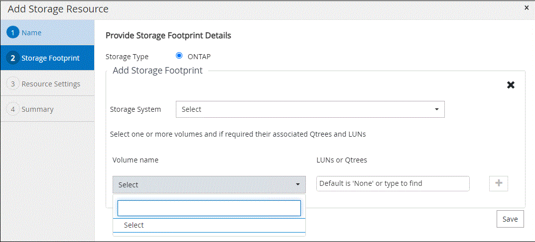 Ocupação física do storage