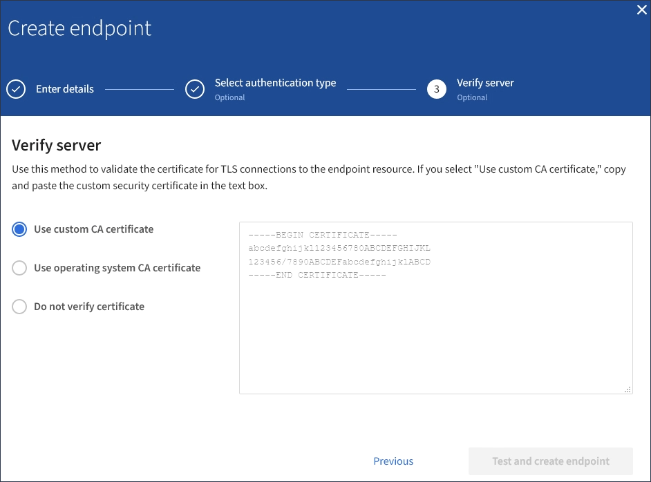 Criar endpoint - Validar Cert