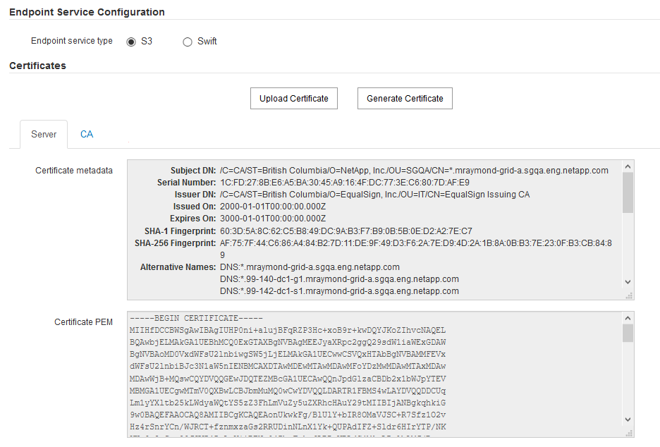 Editar o Load Balancer Endpoint