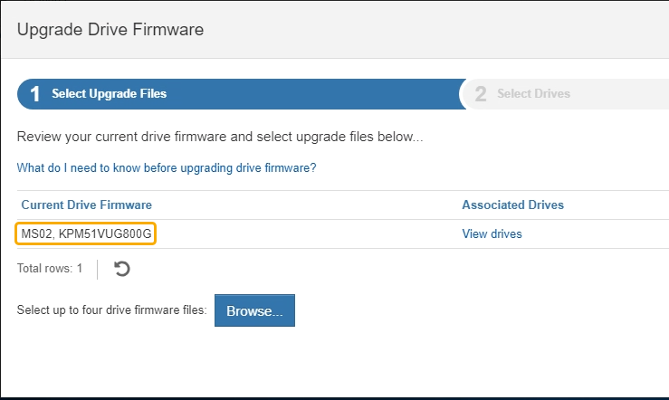 Atualize o firmware da unidade