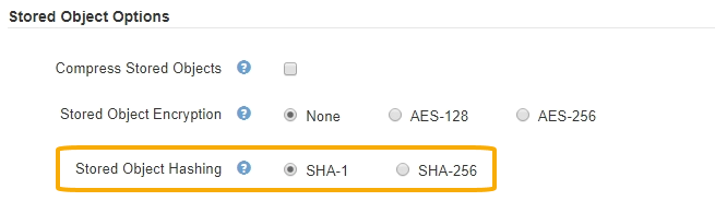 Hash de objeto armazenado