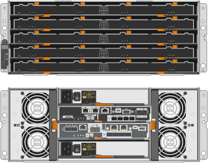 Parte frontal e traseira do aparelho SG5760X