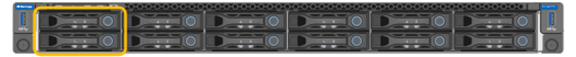 Frente com SSDs SG110 e SG1100