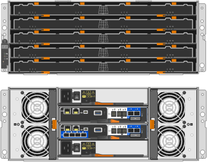 Parte frontal e traseira do aparelho SG5860