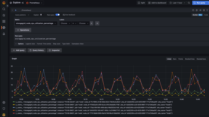 grafana prometheus métrica explore