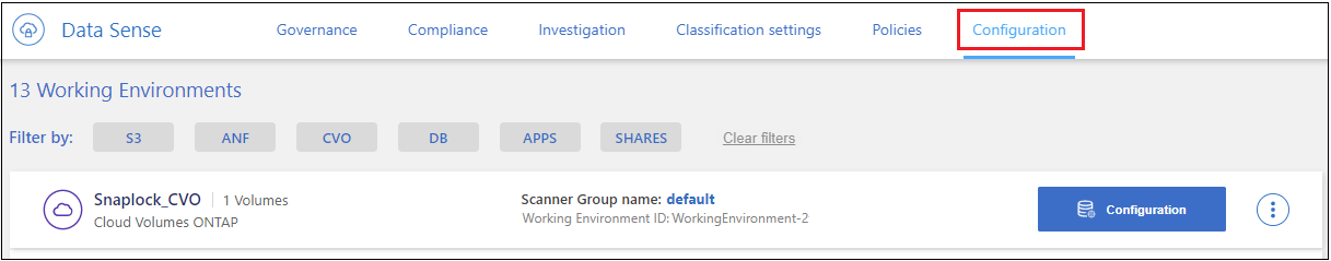A screenshot of the Compliance tab that shows the Scan Status button that’s available in the top right of the content pane.